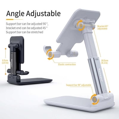 Picture of Folding Non-slip Silicone Multi-Angle Adjustable Sturdy Mobile Phone Holder - Mobile StandPink