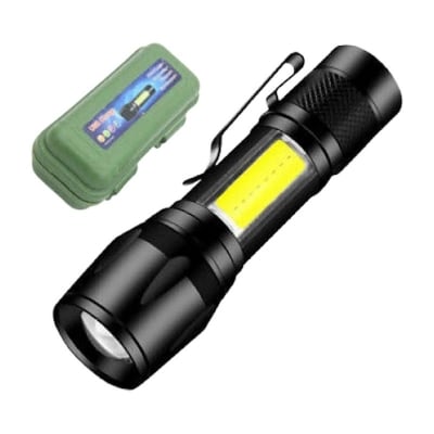 Picture of Telescopic Zoom Flash Light Xpe+COBGreen