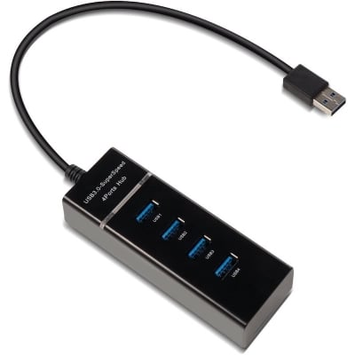Picture of USB 3.1 High Speed ​​4 Port USB 3.0 HUB For Computer and Laptop Tablet - BlackBlack