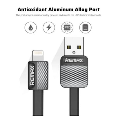 Picture of Remax Metal Platinum RC-044i Data Cable Charger for iPhoneMulticolor