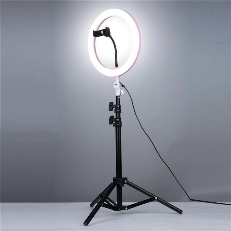 Picture of Ring Light Photo Studio Camera Makeup Ring Light Phone Video Live Light Lamp with Tripod for Smartphone Canon NikonMulticolor