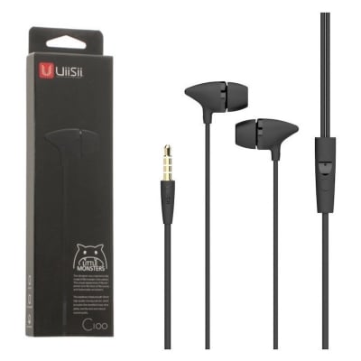 Picture of UiiSii C100 Super Bass Stereo In-ear Earphone with MIC - Headphone - Headphone - Ear Phone - Earphone - HeadphoneMulticolor