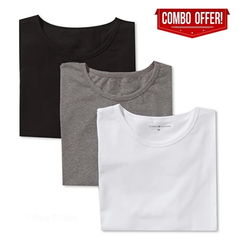 Picture of Multicolor Nit Cotton Pack of 3 Combo Round Neck T-Shirt for MenMulticolor