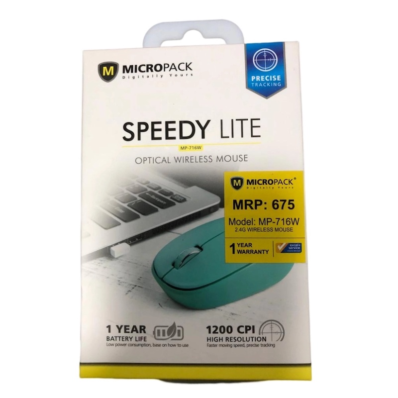 Picture of MicroPack Wireless Mouse MP-716W Speedy Lite 2.4G - Mouse - MouseMulticolor