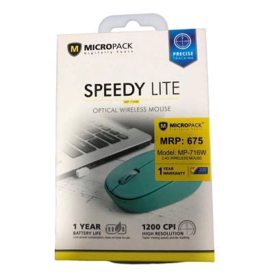 Picture of MicroPack Wireless Mouse MP-716W Speedy Lite 2.4G - Mouse - MouseMulticolor