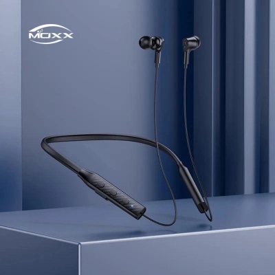Picture of Moxx BN100 Neckband Bluetooth Headset BT5.3 Sports Sweatproof Headset IPX5 with Mic Noise Cancelling, Magnetic Control and Standby 200 Hours.pngMulticolor