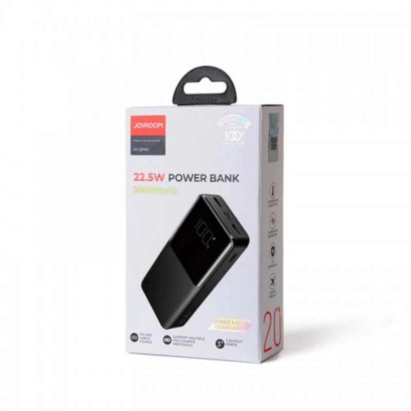 Picture of Joyroom JR-QP192 20000mAh Super Fast Charging 22.5W Power Bank-BlackMulticolor