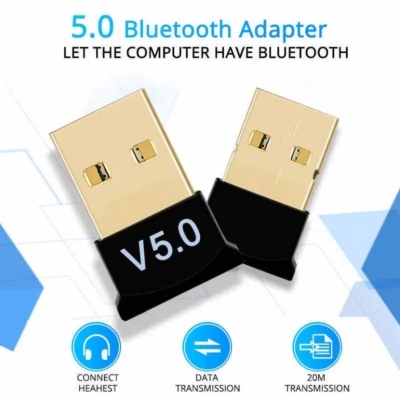 Picture of USB Bluetooth 5.0 Adapter Transmitter & Receiver – Wireless Audio Bluetooth Dongle for PC & Laptop