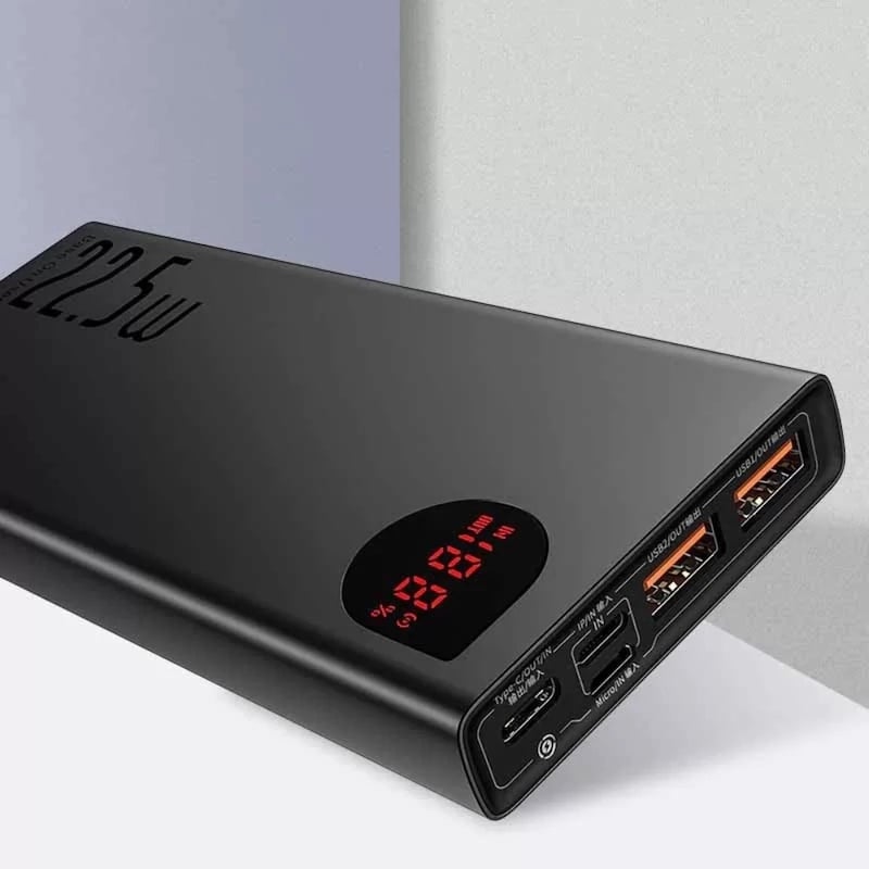 Picture of Baseus Adaman Metal Digital Display Quick Charge Power Bank 22.5W 20000mAhMulticolor