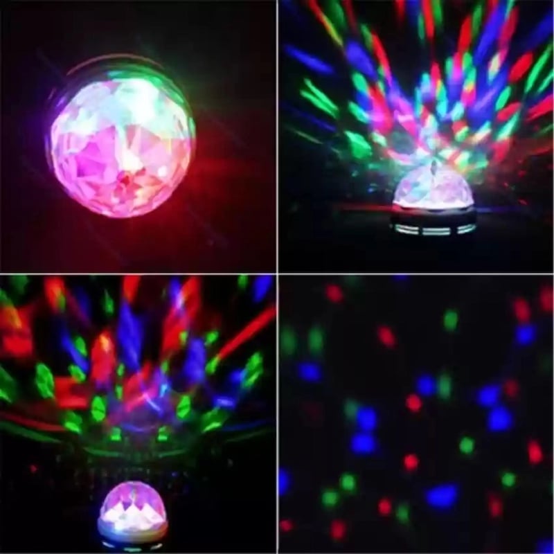 Picture of 360 Degree Led Rotating Bulb, Magic Dj Disco Light For Festival/Home/Shop/Diwali/Wedding, Birthday Party Decoration - Fairy LightsMulticolor