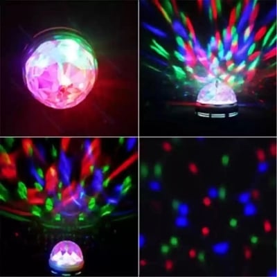 Picture of 360 Degree Led Rotating Bulb, Magic Dj Disco Light For Festival/Home/Shop/Diwali/Wedding, Birthday Party Decoration - Fairy LightsMulticolor