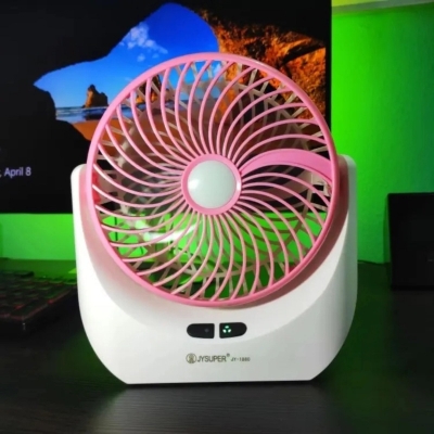 Picture of Lithium Rechargeable Mini Table Fan with LED Light USB Charging Protection And Strong WindMulticolor