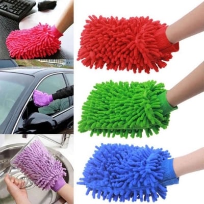Picture of Bike or car wash microfiber glovesMulticolor