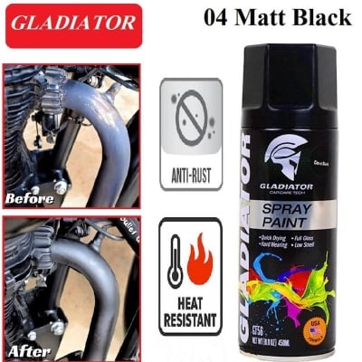 Picture of Spray Paint - Matt Black (Gladiator)Black