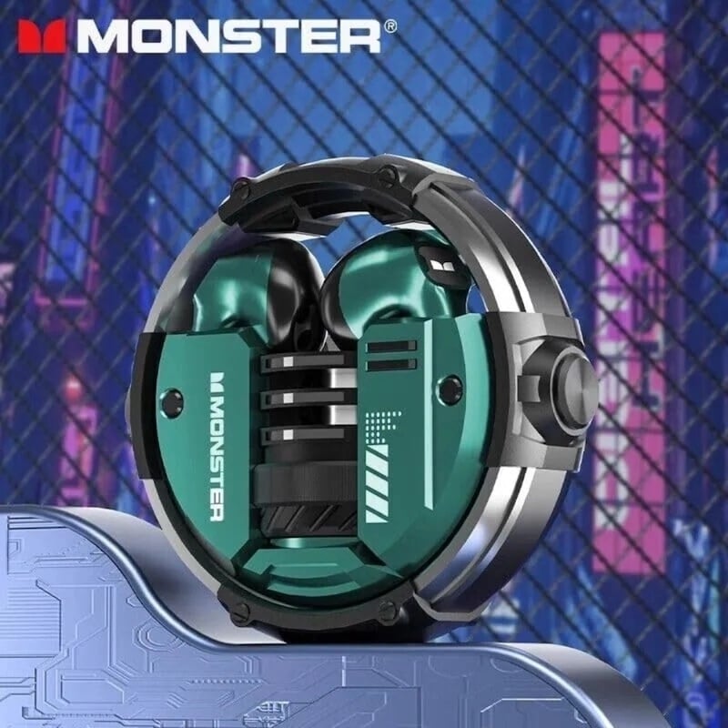 Picture of Monster XKT10 Bluetooth Earphones Wireless Headphones Gamer Headset Waterproof TWS Noise Reduction With Microphone Sports EarbudsMulticolor