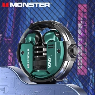 Picture of Monster XKT10 Bluetooth Earphones Wireless Headphones Gamer Headset Waterproof TWS Noise Reduction With Microphone Sports EarbudsMulticolor