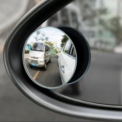 Picture of Blind Spot Mirror for Car Outside Auxiliary Mirror Rearview Mirror Sticky Convex Wide Angle Parking Reversing Rear View Mirrors 2 pcBlack