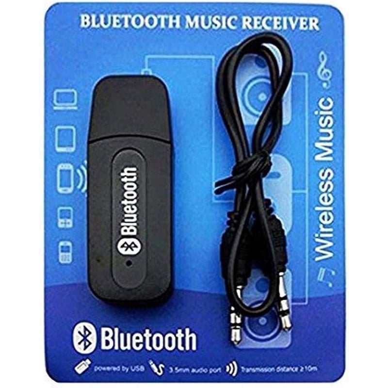 Picture of USB Wireless Bluetooth 3.5mm Jack Stereo Music Receiver Adapter for Car & SpeakerMulticolor