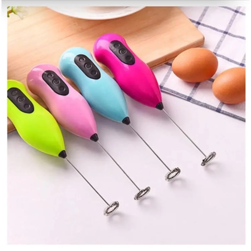 Picture of Electric Hand Mixer, Battery Operated Whisk Beater Foam Maker for Coffee, Egg Beater, Coffee Mixer, Frother, Foamer, Whisk Mixer, Cappuccino, Hot Chocolate, Drink Mixer - Coffee MakerMulticolor