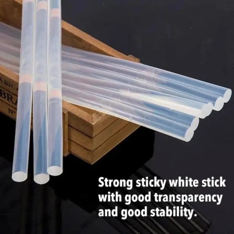 Picture of Glue Sticks for 20W Glue Gun - Small Size - 10pcs | Versatile Adhesive Solution for Crafting and DIY ProjectsWhite