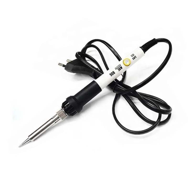 Picture of 60W Soldering Iron XCY 908 Adjustable 200-450 ° C of temperature control Hand Equipment with 2 Free Items with Higher InsulatedMulticolor