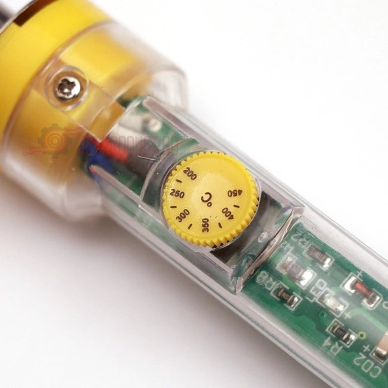 Picture of Hand Equipment High Insulated 200-450 ℃ Temperature Adjustable Soldering Iron 60W-Transparent - Reliable and DurableMulticolor