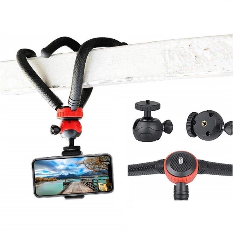 Picture of Portable Flexible and Universal Mobile Phone vlogging Tripod Octopus Tripod best for vlogging and table standMulticolor