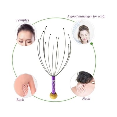 Picture of Pro Head Neck Scalp Relax Massager Stainless Steel Head MassageMulticolor