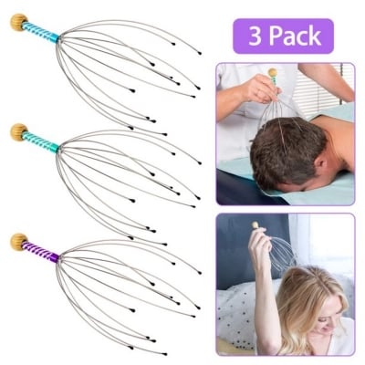 Picture of Pro Head Neck Scalp Relax Massager Stainless Steel Head MassageMulticolor