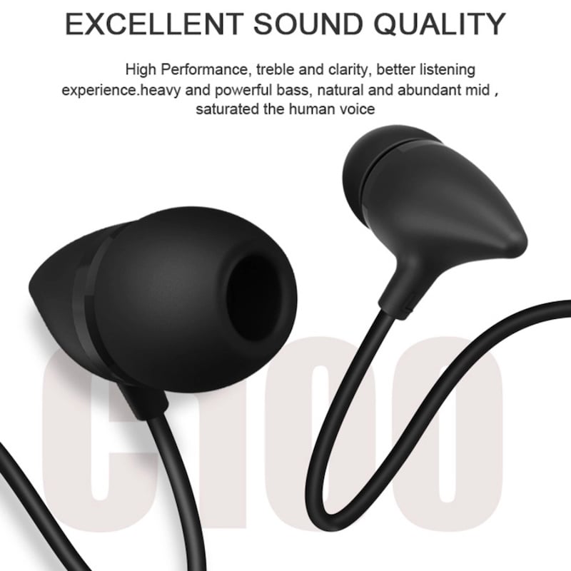 Picture of UIISII C100 In-ear Wired Heavy Bass Earphones with MIC - Ear Phone - HeadphoneMulticolor
