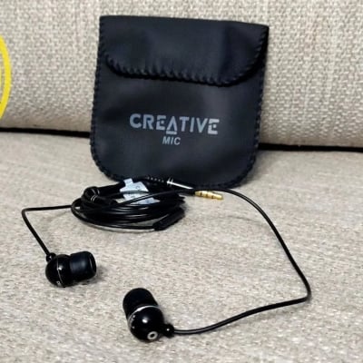 Picture of Orignal Creative High Bass Audio Earphone with Pouch EP-530 - BlackBlack
