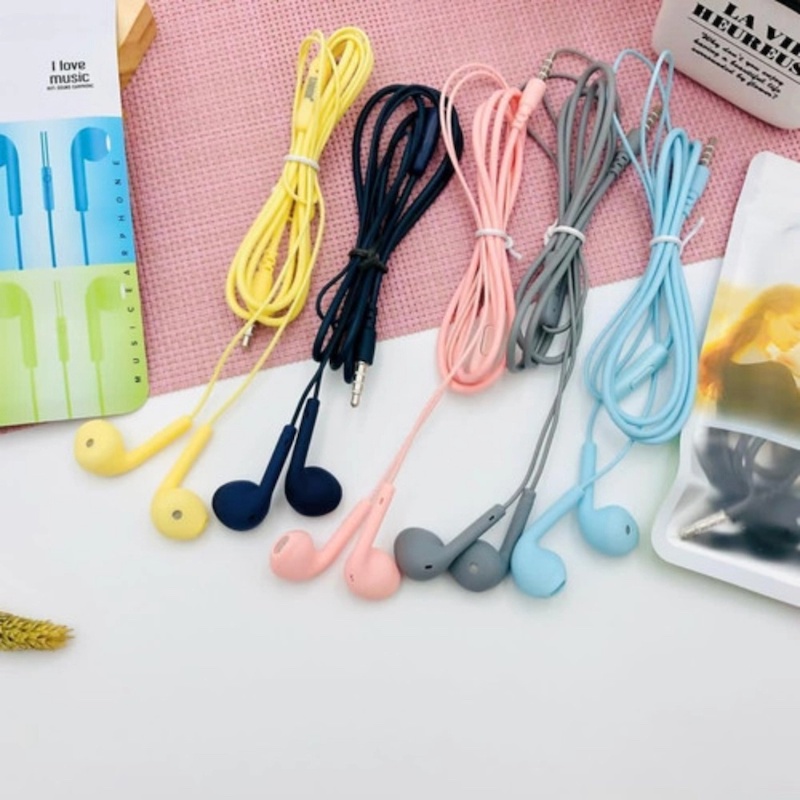 Picture of U19 Macaron 1.2M Universal Stereo Music Wired Earphone Headset With Microphone - Headphone-1pcsMulticolor