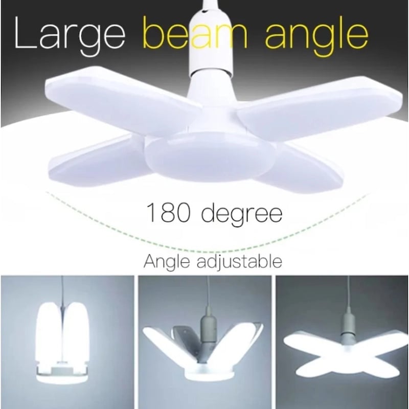 Picture of LED Bulb Foldable 4 Fan Blade - Four wing-25 WattWhite