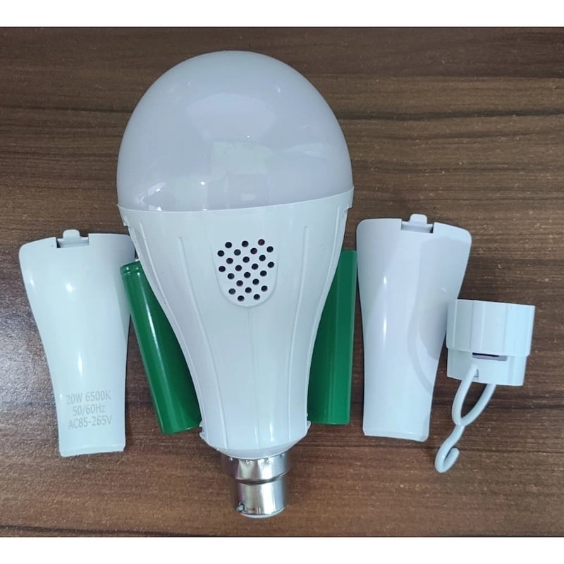 Picture of Rechargeable LED Light Double Battery AC/DC 15 WATT, 3 to 4 hours BackupWhite