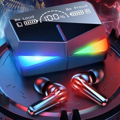 Picture of M28 TWS Bluetooth 5.1 Gaming Headset Dual Mode Wireless Earphones Sports Stereo Sound Low Latency LED Digital Display Smart Touch EarphoneMulticolor
