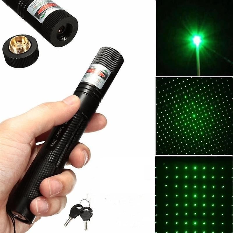 Picture of Green Rechargeable Laser Pointer Laser light Adjustable Focus (Professional)Multicolor