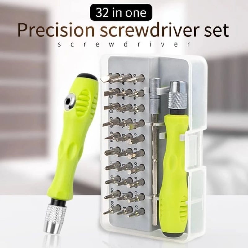 Picture of Multi Functional 32 in 1 Precision Handle Mini Screw driver set Mobile Phone Watch Laptop Repair Kit Tools Household Accessories Replace 32 in 1Multicolor
