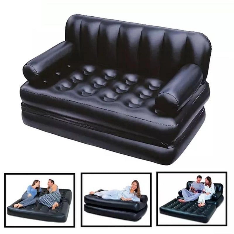 Picture of 5 in 1 Multifunction Inflatable Fashion Air Sofa Double Bed MattressMulticolor