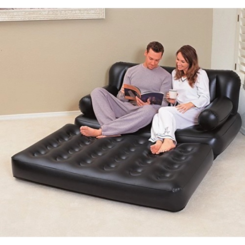 Picture of 5 in 1 Multifunction Inflatable Fashion Air Sofa Double Bed MattressMulticolor