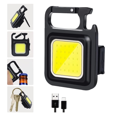 Picture of Multifunctional Outdoor Portable USB Chargeable COB Work Light Inspection Light Camping Mini Led Keychain FlashlightMulticolor
