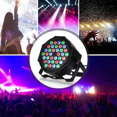 Picture of Sound Active 36 LED Stage Light Mini Party KTV Disco Laser Lamp Wedding LightingMulticolor