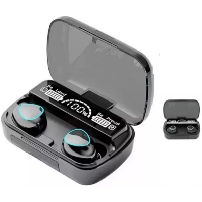Picture of M10 TWS wireless bluetooth headset with Smart Display panel version 5.1Black