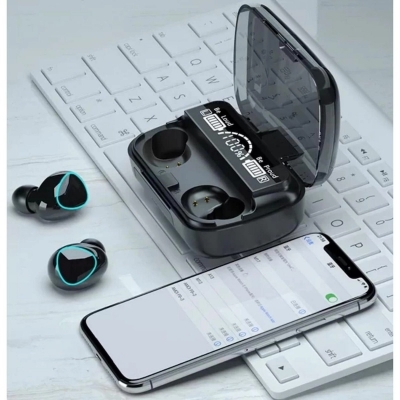 Picture of M10 TWS wireless bluetooth headset with breathing light touch control digital display panel version 5.1Multicolor