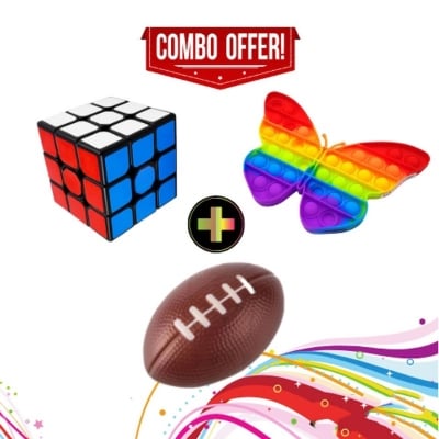 Picture of Stress Relief For Brain Combo Pack 3 in 1 OfferMulticolor