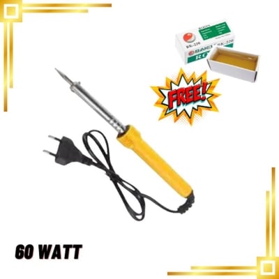 Picture of Strong durable 60 watt Electronic Tatal short hand tools for house or shop and 1 Rosin FreeMulticolor