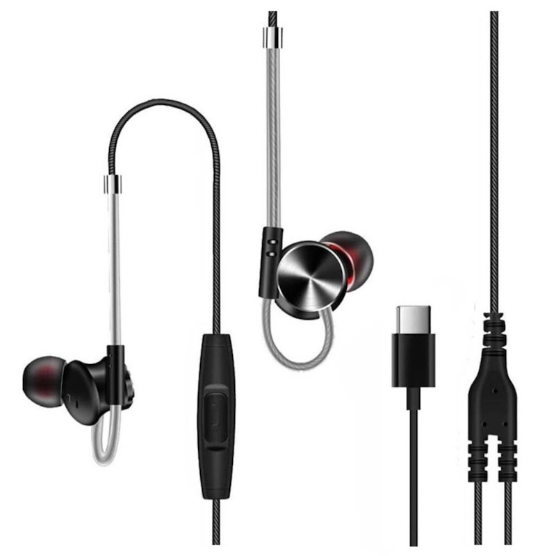 Picture of QKZ DM10 Zinc Alloy HiFi Earphone In Ear Earphones-Type C - Ear PhoneMulticolor