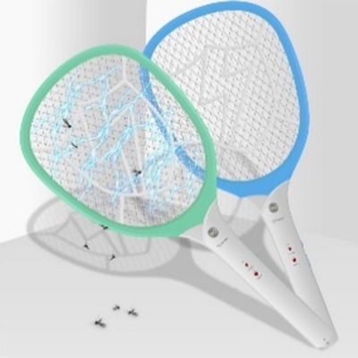 Picture of Electronic Mosquito Rechargeable Bat with Bright Led Light Insect Killer Swatter with Charging CableMulticolor