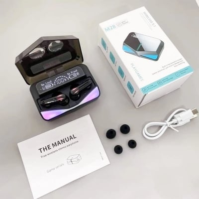 Picture of TWS M28 Headphone Gaming Wireless Headset Bluetooth EarphonesMulticolor