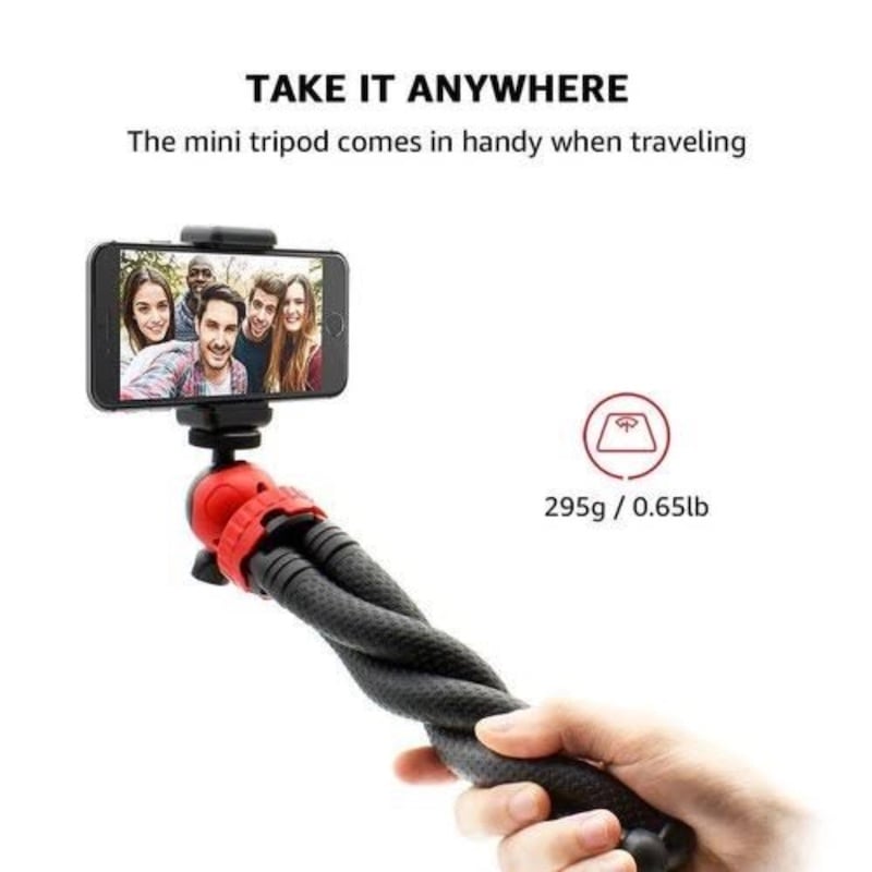 Picture of Portable Flexible Octopus Travel Tripod For Mobile & DSLRMulticolor