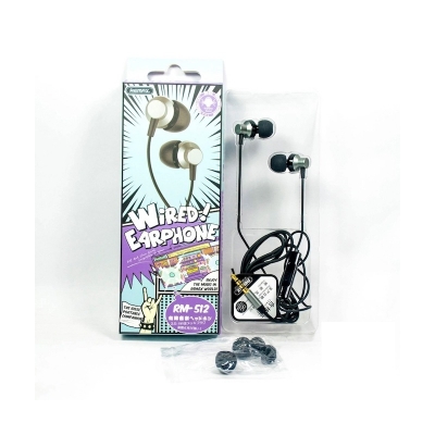 Picture of Remax Combo 2 in 1 Offer For Remax Rm 512 Earphone + Remax Type C Cable - Headphone - Ear PhoneMulticolor